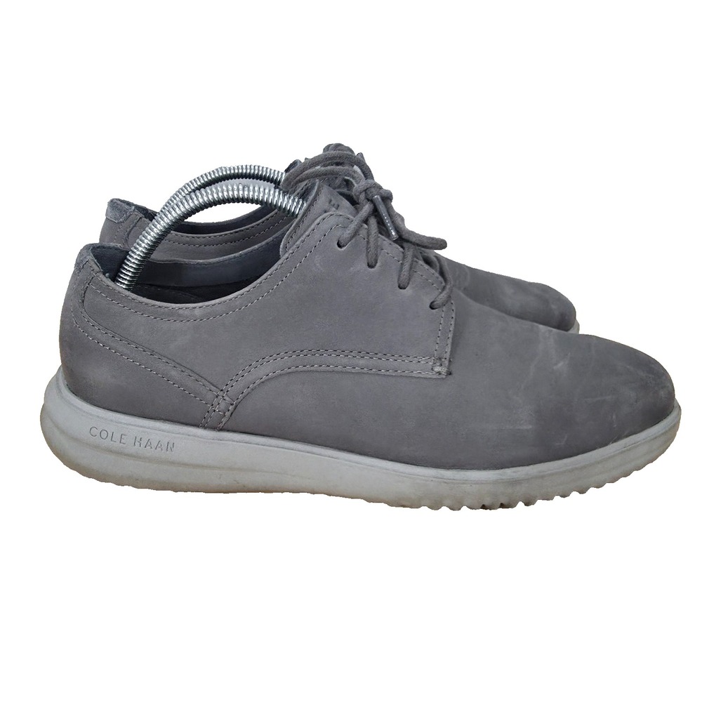 Cole Haan Grand + Oxfords‎ Mens 9.5 M Nubuck Gray Sneakers Casual Shoes C36936
